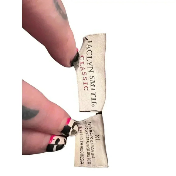 Jaclyn smith classic tank top rayon poly blend xL black - Picture 5 of 5